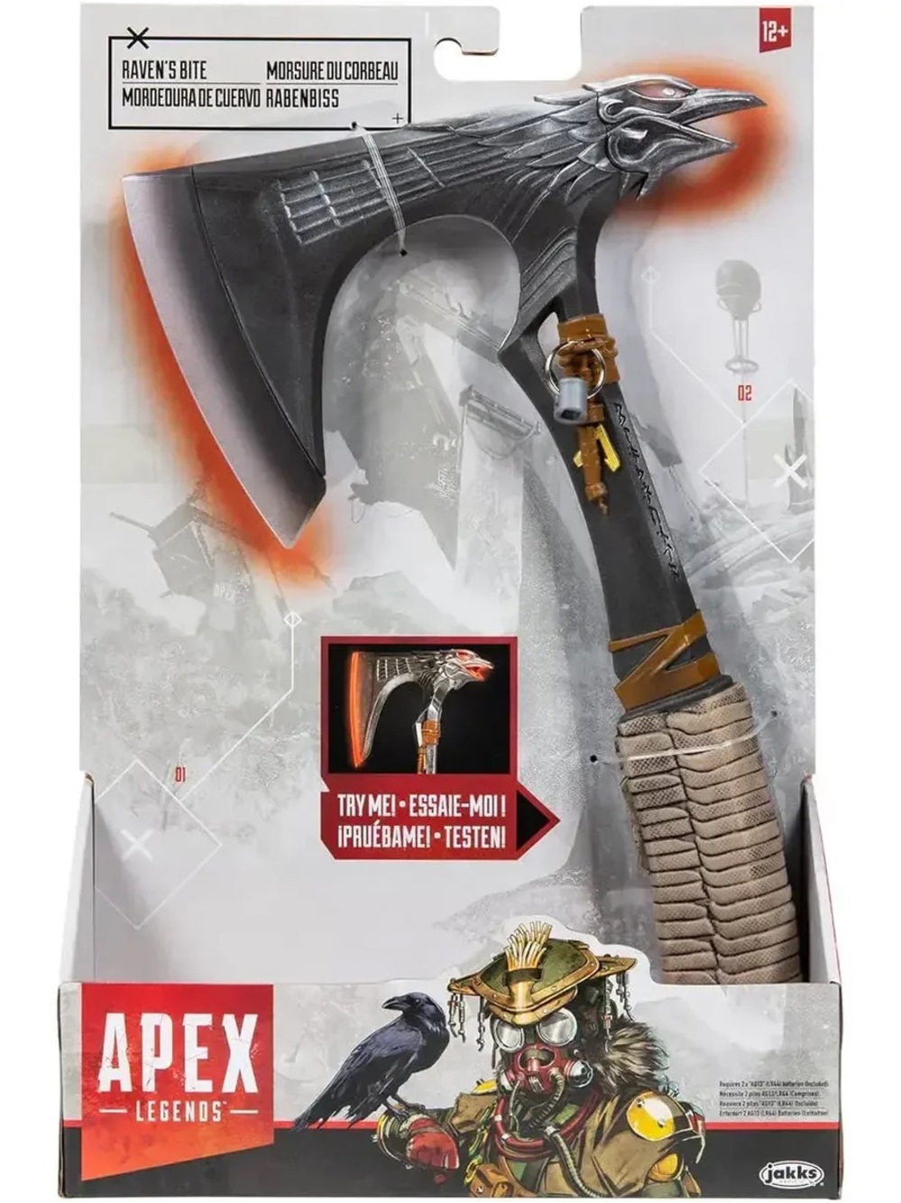 Apex Legends Raven's Bite Axe Toy - Black, Brown, Gold